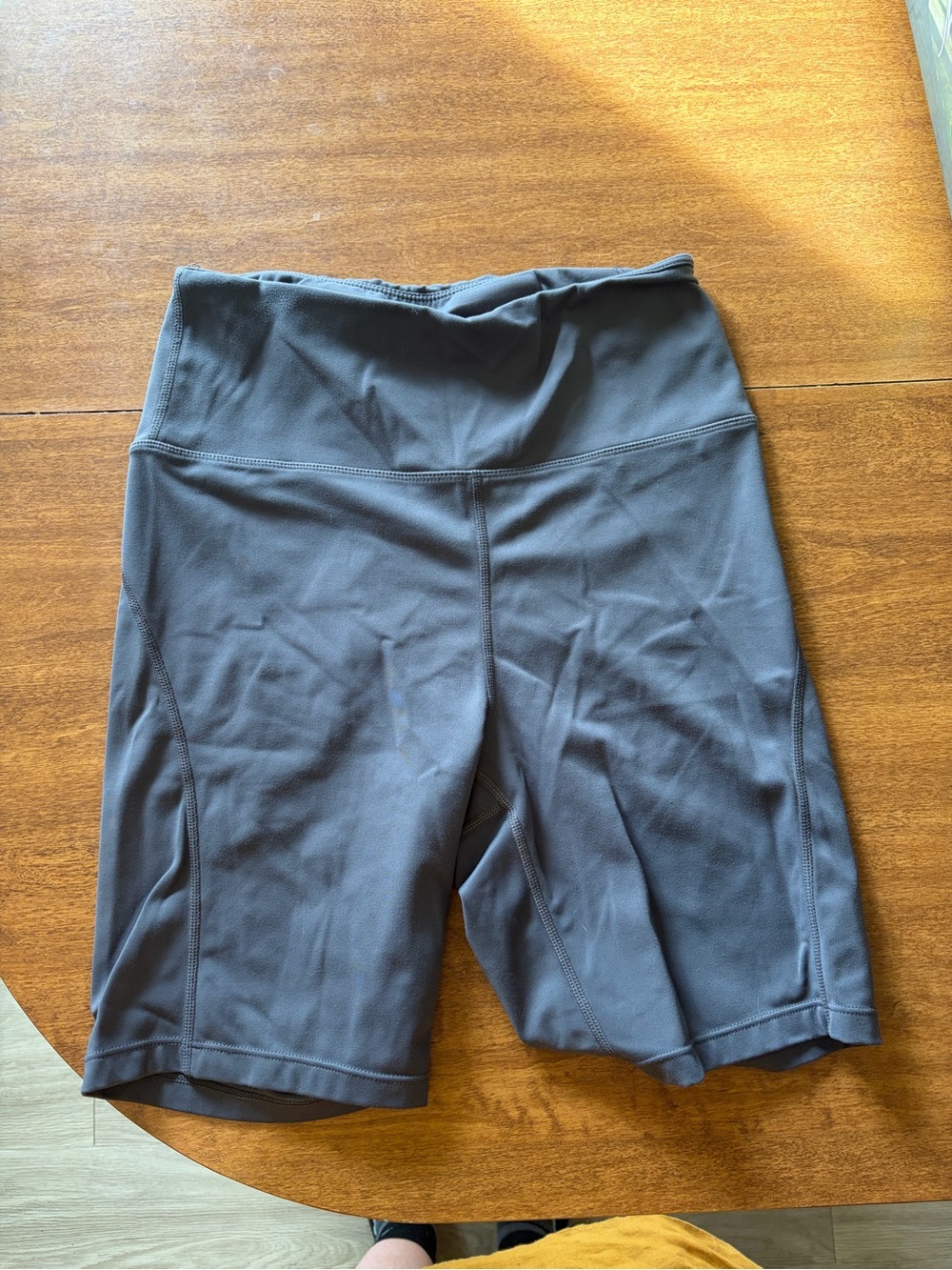 High-Waist Women’s Athletic Bike Shorts - Gray
